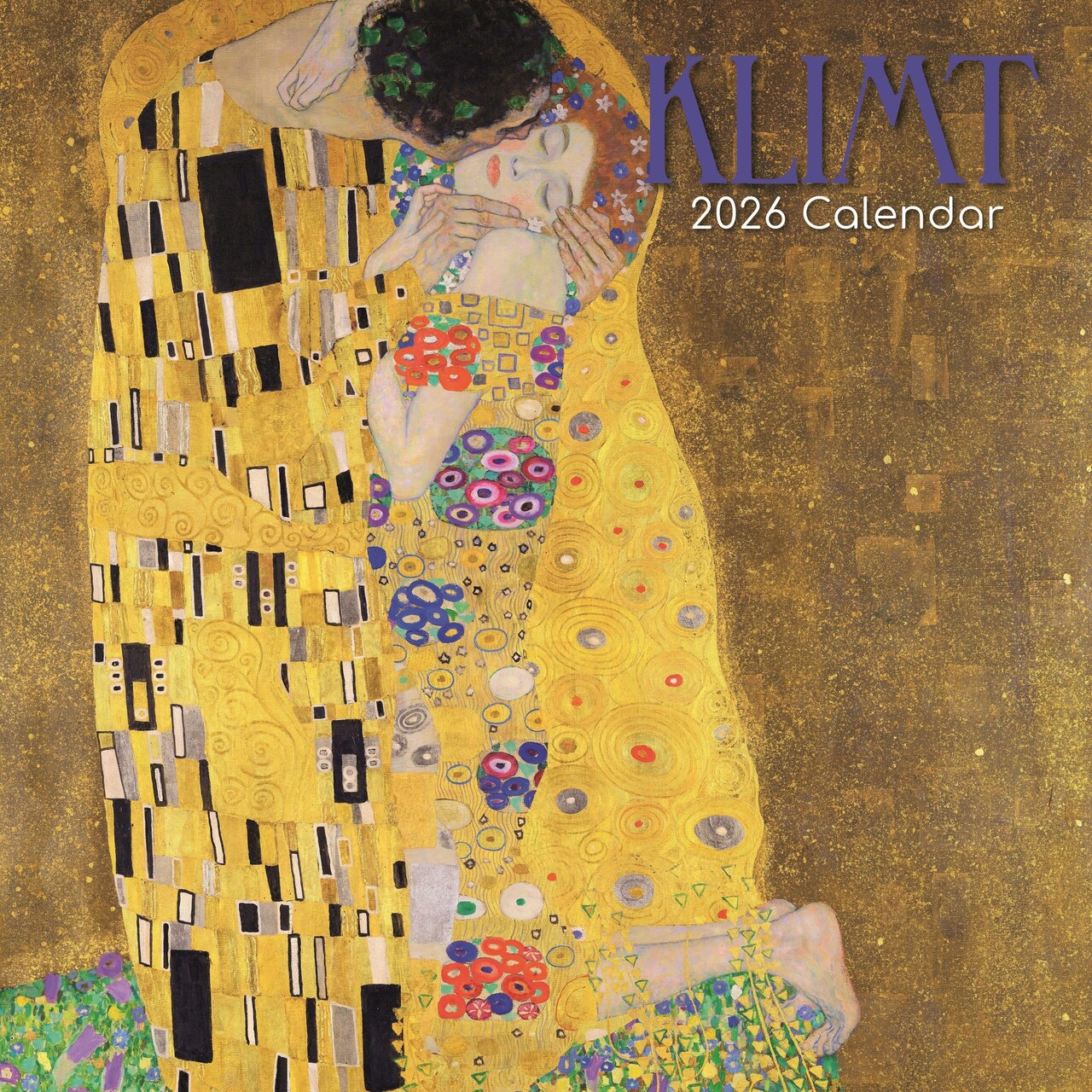 The Gifted Stationery 2026 Square Wall Calendar - Gustav Klimt Art & 16 Month Wall Planner 2026 - Planner with 180 Reminder Stickers - US & International Holidays - Sep 2025-Dec 2026, 12 x 12 in
